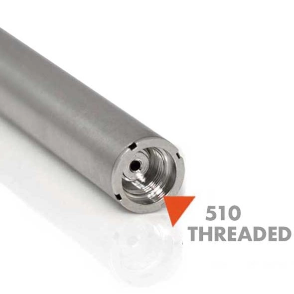 Canna b2b Battery for CBD cartridge, 380 mAh, 510 thread, USB charger, Silver