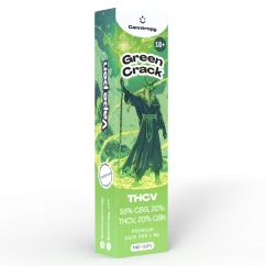 Canntropy THCV Vape Pen Green Crack, 20 % THCV, 60 % CBG, 20 % CBN, 1 ml