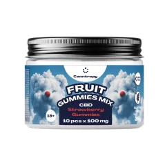Canntropy CBD Frucht-Erdbeer-Gummis, 10 Stück x 100 mg, 1000 mg CBD, 20 g