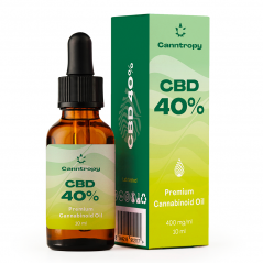 Óleo de canabinóide Canntropy CBD Premium - 40%, 4000 mg, 10 ml