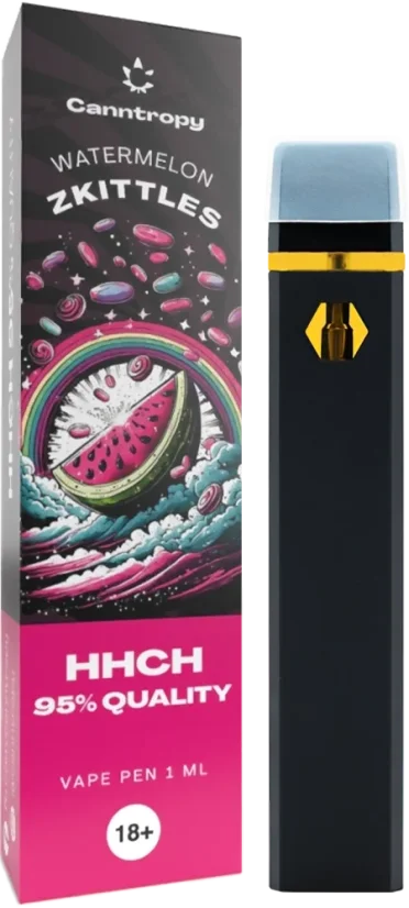 Canntropy HHCH Στυλό μίας χρήσης Watermelon Zkittles, ποιότητας HHCH 95%, 1 ml