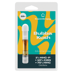 Canntropy HHC-Mischung Kartusche Bubba Kush, 1% HHC-P, 10% CBN, 75% HHC, 0,5 ml