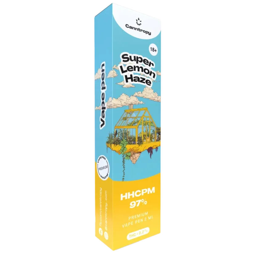 Canntropy HHCPM Vape Pen Super Lemon Haze, HHCPM 97 % kvalitet, 2 ml