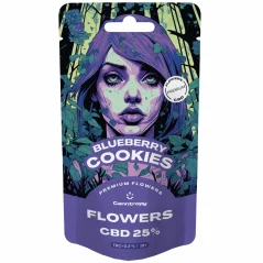 Canntropy CBD Flores Biscoitos de Mirtilo, CBD 25%, 1 g - 100 g