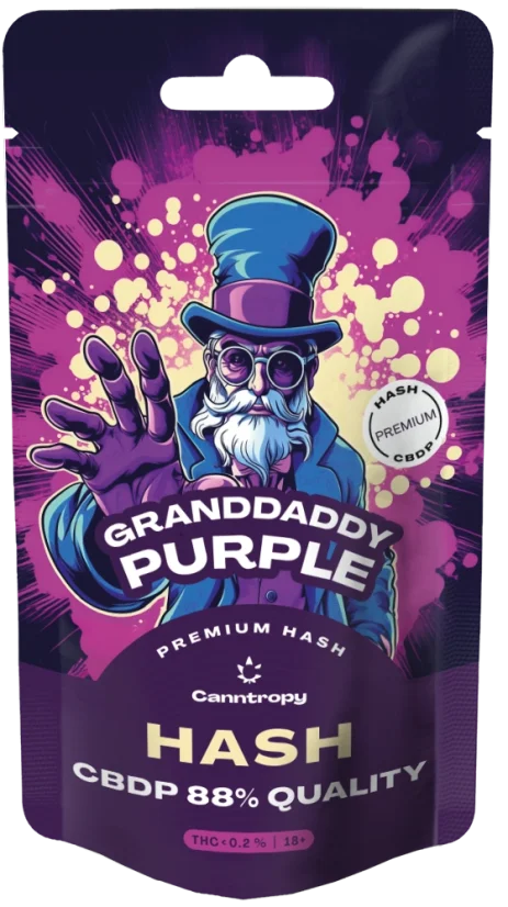 Canntropy CBDP Hash Granddaddy Purple, ποιότητα CBDP 88%, 1 g - 100 g