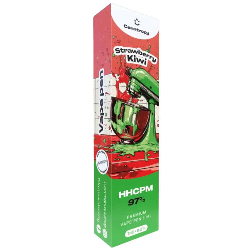Canntropy HHCPM Vape Pen Strawberry Kiwi, HHCPM 97% quality, 1 ml