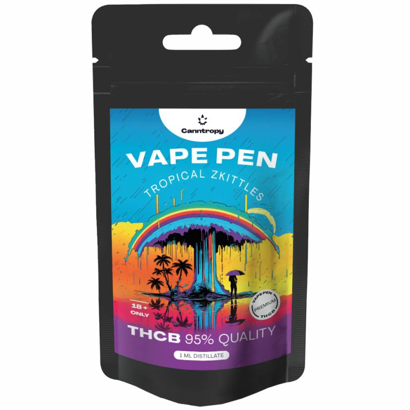 Canntropy THCB Vape Tropical Zkittles, THCB 95% Qualität, 1 ml