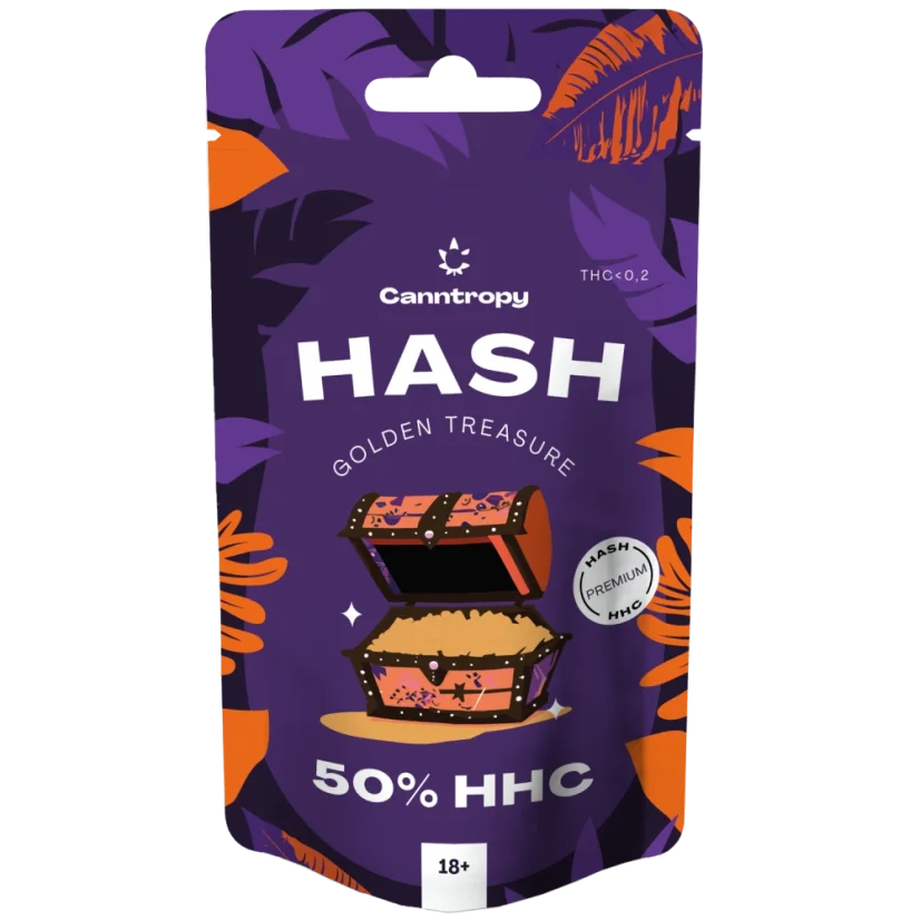 Canntropy HHC Hash Golden Treasure, 50 % HHC, 1 g - 100 g
