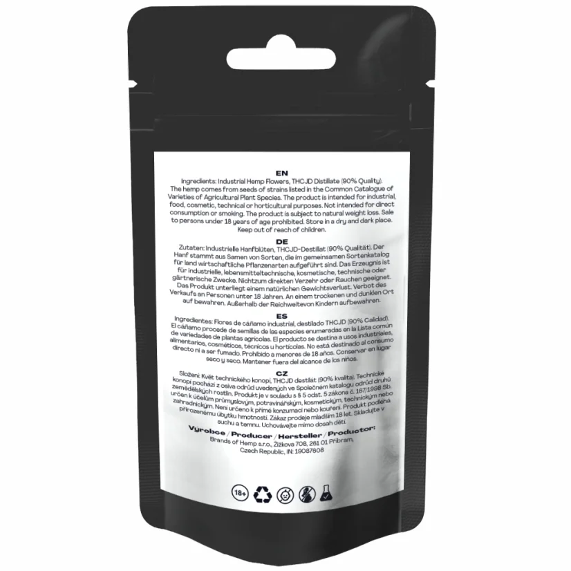 Canntropy THCJD Flower Bubba Kush, THCJD 90% ποιότητα, 1 g - 100 g