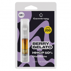 Canntropy HHCP Cartucho Berry Gelato - 10% HHCP, 85% CBD, 1 ml