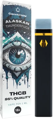Canntropy THCB Disposable Vape Pen Alaskan Thunderfuck, THCB quality 95%, 1 ml