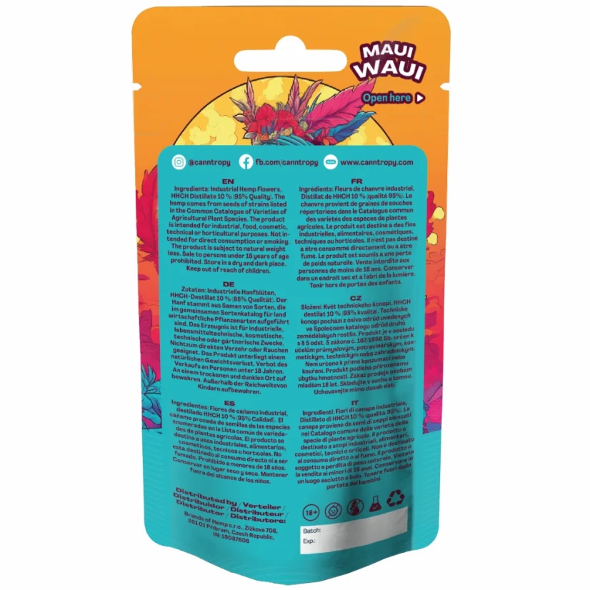 Canntropy HHCH Λουλούδι Maui Waui, HHCH 95% ποιότητα, 1 g - 100 g