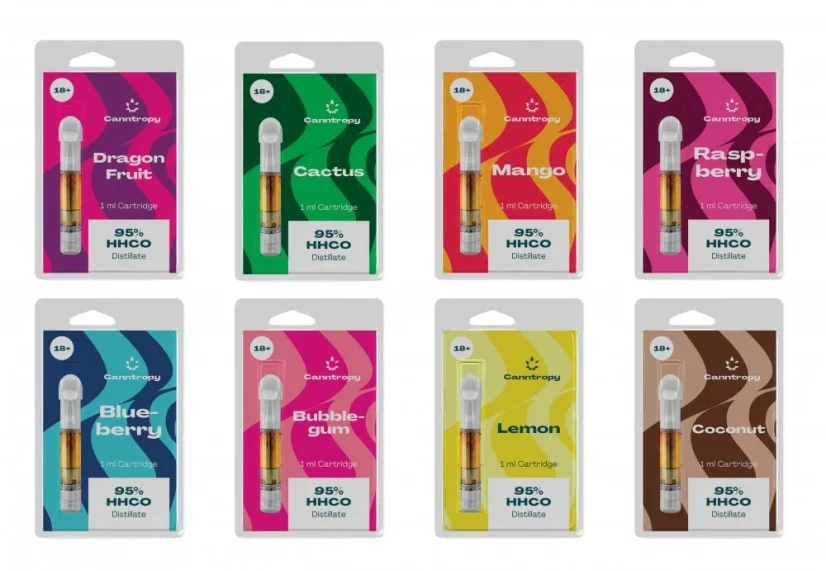 Canntropy HHCO patrone, sve u jednom setu - 8 okusa x 1 ml