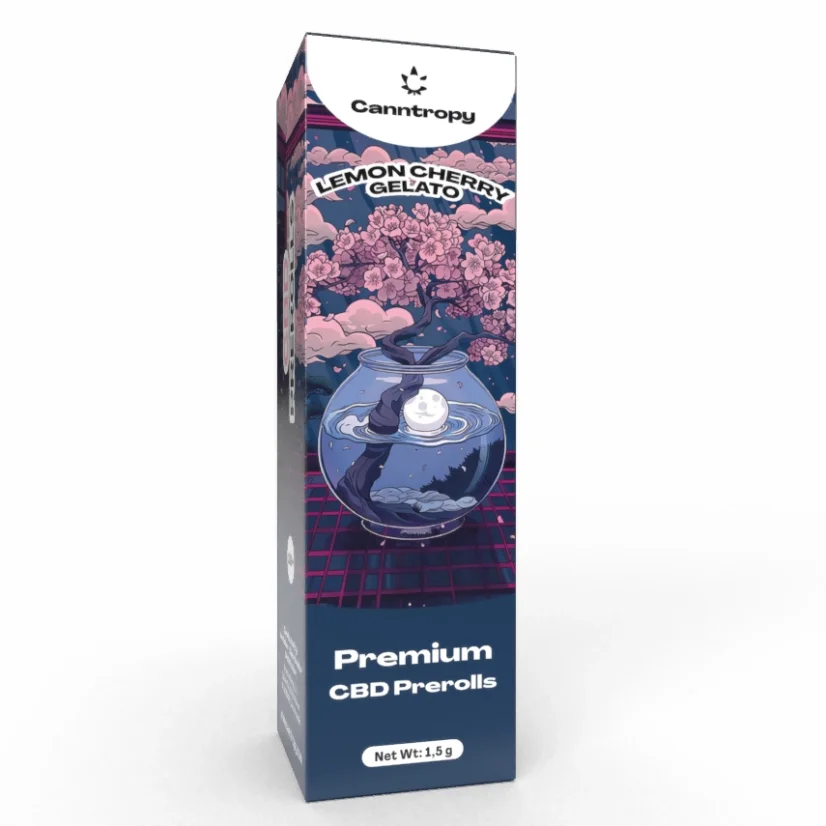 Canntropy CBD Prerolls Lemon Cherry Gelato, CBD 15 %, 1g