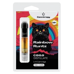Canntropy Cartucho CBG9 Rainbow Runtz, CBG9 85% qualidade, 1 ml
