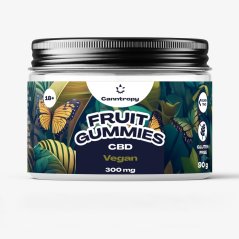 Canntropy CBD Fruit Gummies Vegan, 30 vnt x 10 mg, 300 mg CBD, 90 g