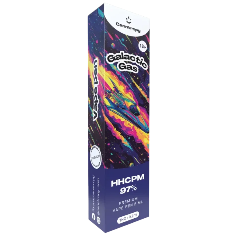 Canntropy Penna per svapo HHCPM Galactic Gas, qualità HHCPM 97%, 2 ml
