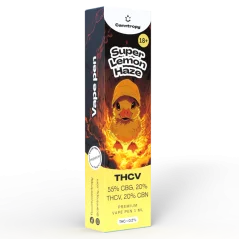 "Canntropy THCV Vape Pen Super Lemon Haze", 20 % THCV, 60 % CBG, 20 % CBN, 1 ml