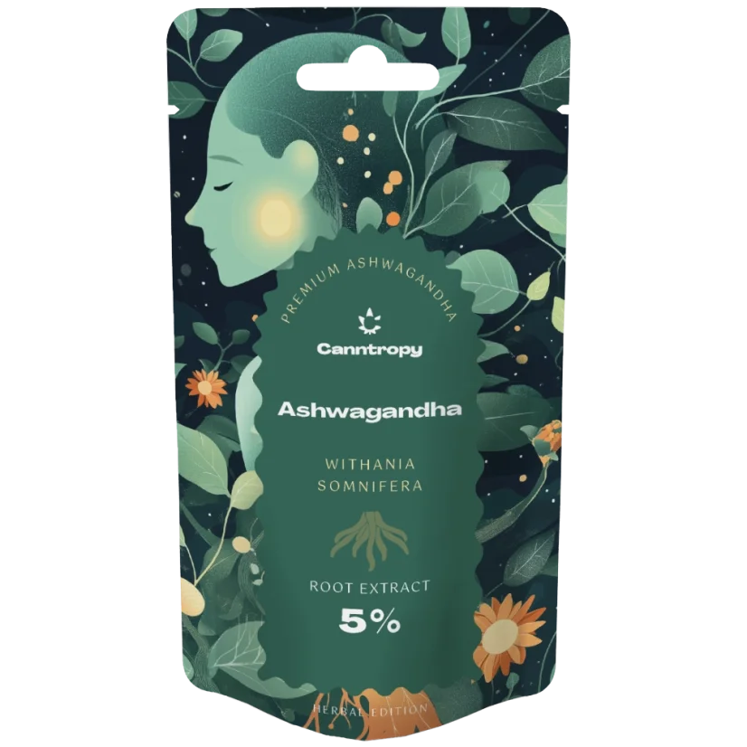 Canntropy Ashwagandha (Withania somnifera) Εκχύλισμα 5%, 5 g - 100 g