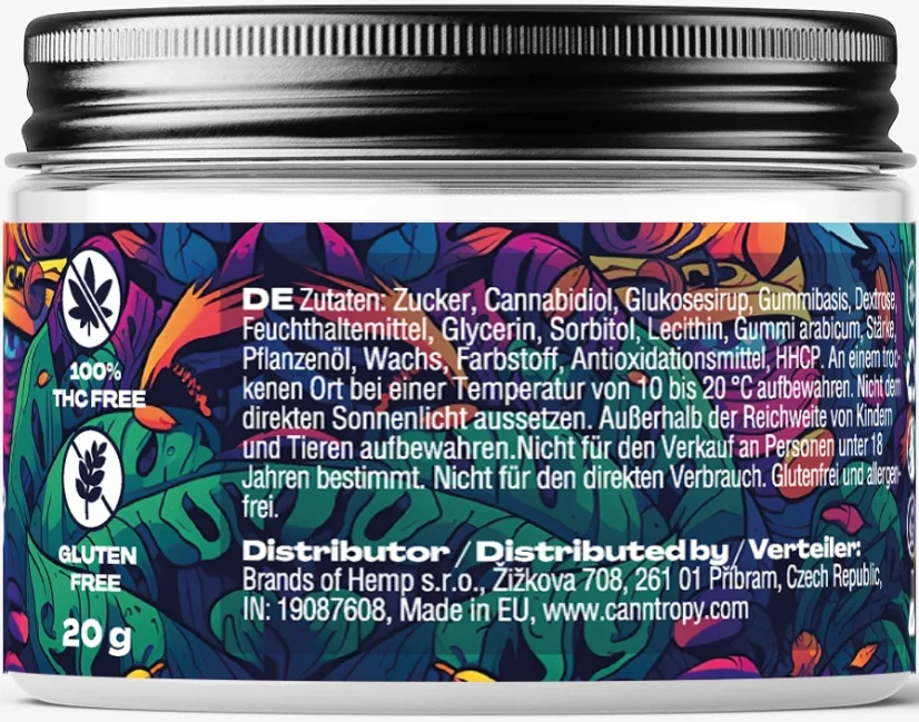 Canntropy HHCP Gummies Fruit Mix, 10 τμχ x 2,5 mg, 25 mg
