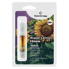 Canntropy THCV Cartridge Super Lemon Haze - 20 % THCV, 60 % CBG, 20 % CBN, 1 ml