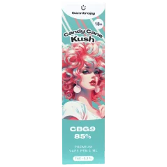 Canntropy Caneta Vape Descartável CBG9 Candy Cane Kush, CBG9 85% qualidade, 1 ml