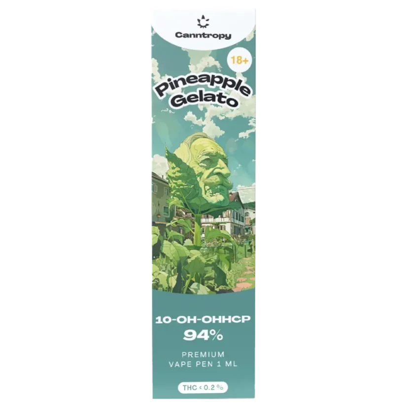 Canntropy 10-OH-HHCP Vape Pen Pineapple Gelato, 10-OH-HHCP 94% quality, 1 ml