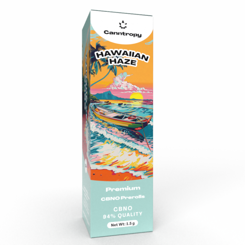 Canntropy CBNO Prerolls Hawaiian Haze, CBNO 94% qualità, 1,5 g