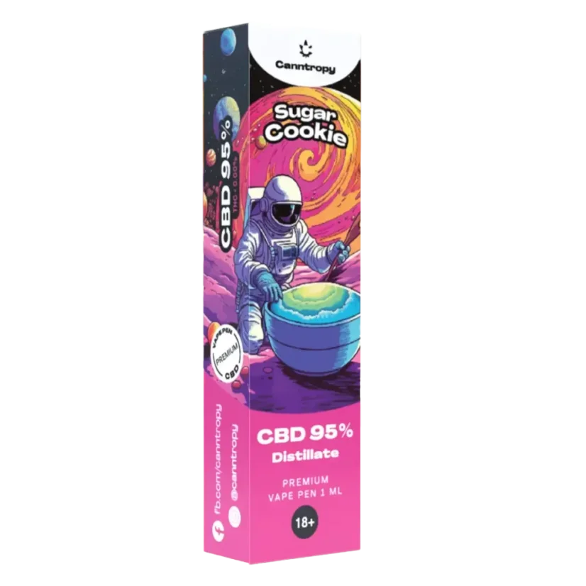 Canntropy CBD Cookie ζάχαρης με στυλό μίας χρήσης, CBD 95 %, 1 ml