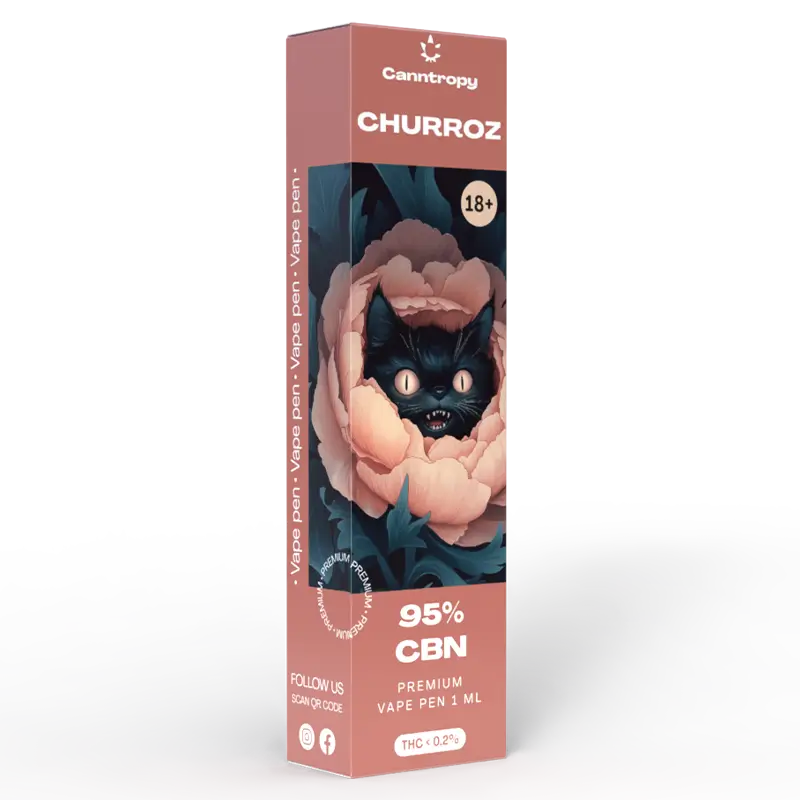 Canntropy CBN Vape Pen Churroz, 95 % CBN, 1ml