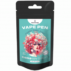 Canntropy CBG9 Vape Pen Desechable Candy Cane Kush, CBG9 85% calidad, 1 ml