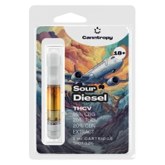 Canntropy Cartucho THCV Diesel Azedo - 20 % THCV, 60 % CBG, 20 % CBN, 1 ml