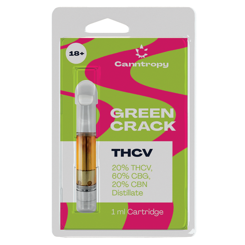 "Canntropy THCV Cartridge Green Crack" - 20% THCV, 60% CBG, 20% CBN, 1 ml