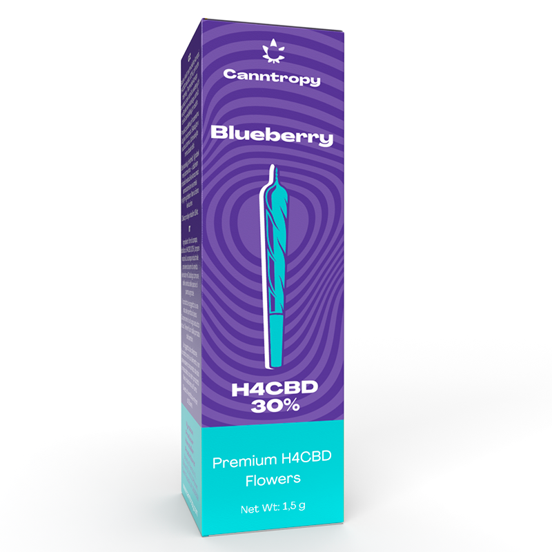 Canntropy H4CBD Prerolls Blåbär, 30% H4CBD, 1,5 g