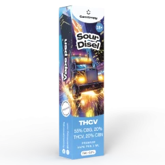 Canntropy THCV Vape Pen Sour Diesel, 20 % THCV, 60 % CBG, 20 % CBN, 1 ml
