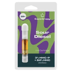 Canntropy HHC Blend Cartridge Sour Diesel, 3% HHC-P, 94% HHC, 1 ml