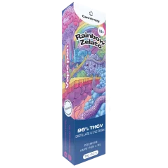 Canntropy THCV Vape Pen de unică folosință Rainbow Zelato terpene de rășină vii, calitate THCV 96%, 1 ml