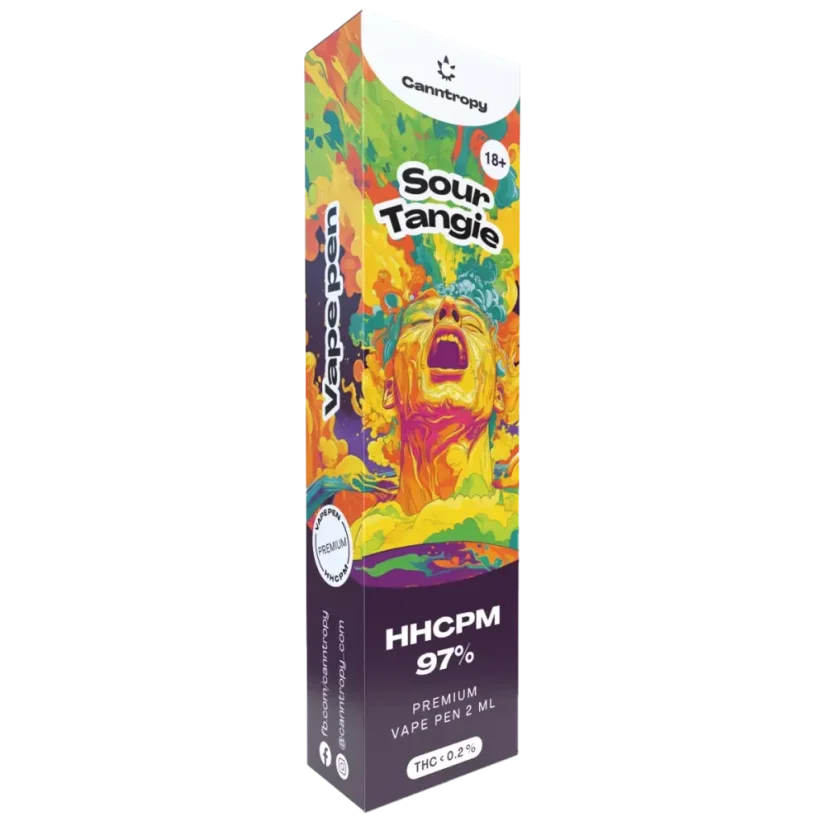 Canntropy HHCPM Vape Pen Sour Tangie, HHCPM  97% quality, 2 ml