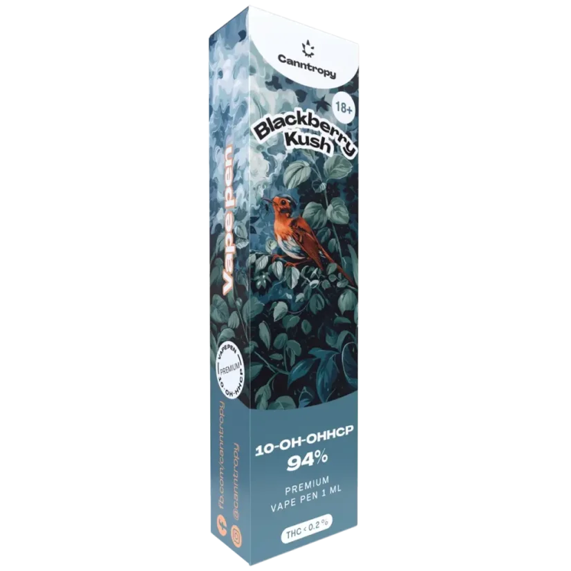 Canntropy 10-OH-HHCP Vape Pen Blackberry Kush, 10-OH-HHCP 94% quality, 1 ml