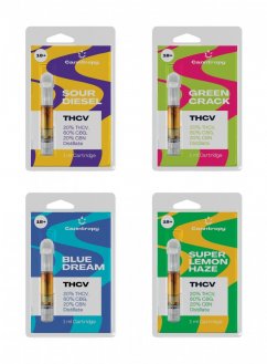 Canntropy THCV Cartridges, All in One Set - 4 příchutě x 1 ml