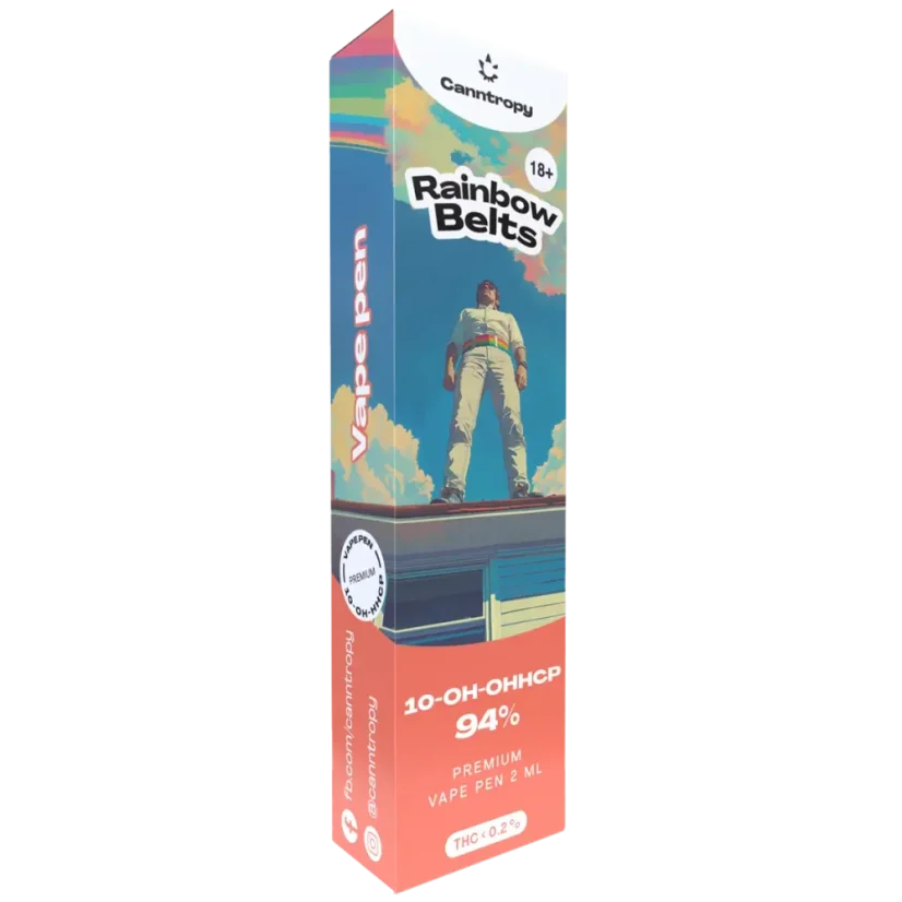 Canntropy 10-OH-HHCP Vape Pen Rainbow Belts, 10-OH-HHCP 94% Quality, 2 ml