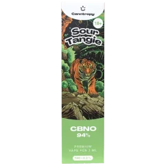 Canntropy CBNO Ατμόλουτρο μιας χρήσης Sour Tangie, ποιότητας CBNO 94%, 1 ml