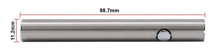 Canna b2b Battery for CBD cartridge, 380 mAh, 510 thread, USB charger, Silver