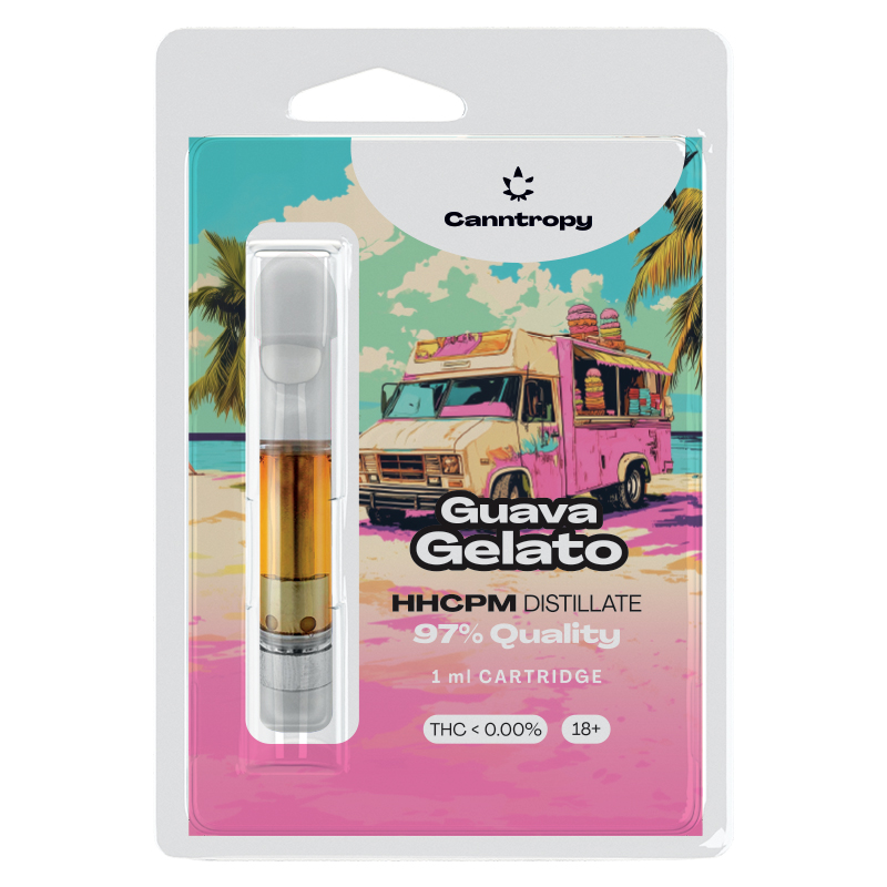 Wkład Canntropy HHCPM Guava Gelato, jakość HHCPM 97%, 1 ml