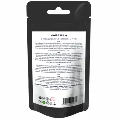 Canntropy THCB Vape Pen Strawberry Shortcake, THCB 95% quality, 1 ml