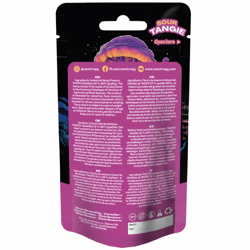 Canntropy THCPO Flower Sour Tangie, THCPO 90% ποιότητας, 1g - 100g
