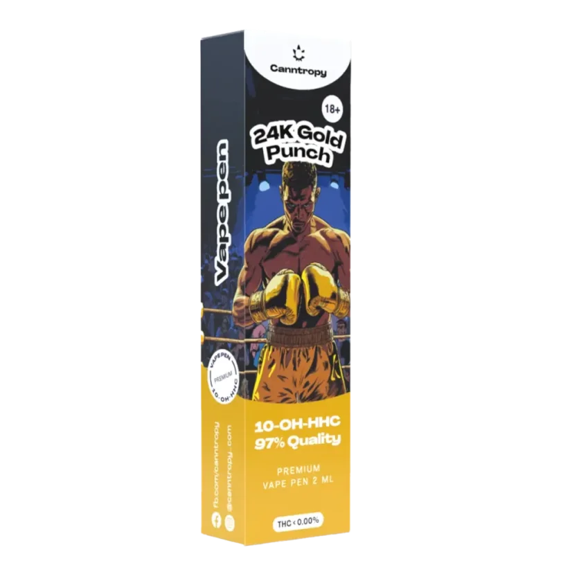 Canntropy 10-OH-HHC Vape Pen 24K Gold Punch, 10-OH-HHC 97% Ποιότητα, 2 ml