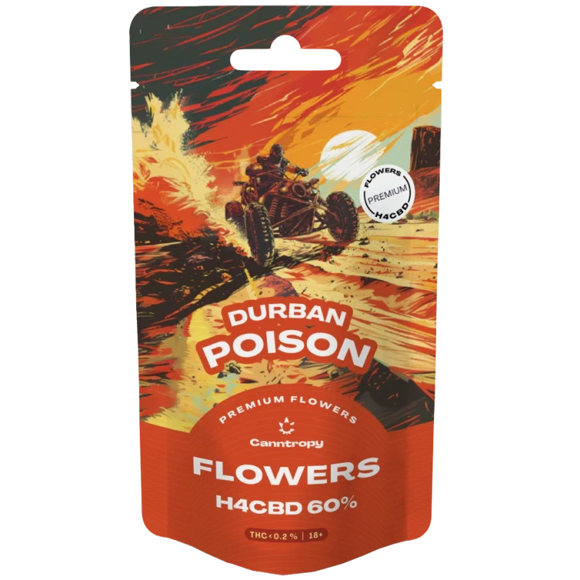 Canntropy H4CBD flower Durban Poison 60%, 1 g - 100 g