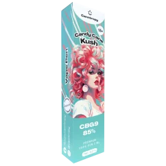 Canntropy CBG9 Disposable Vape Pen Candy Cane Kush, CBG9 85% quality, 1 ml
