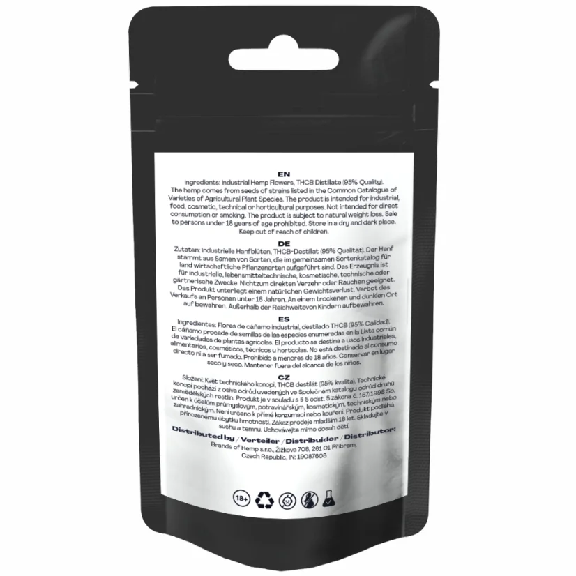 Canntropy THCB Flower Alaskan Thunderfuck, ποιότητα THCB 95%, 1 g - 100 g